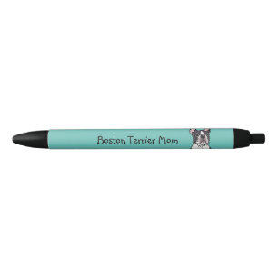 Stylo Noir Boston Terrier Pen