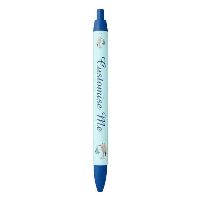 Stylo Noir Bouche classique (bleu) 2 (devant Vertical)