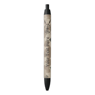 Stylo Noir Bouclier Maccabee Et Paroles - Désert