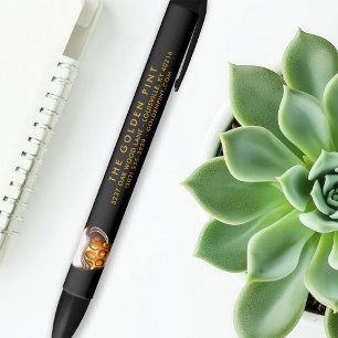 Stylo Noir Boug de bière personnalisée Logo Brasserie