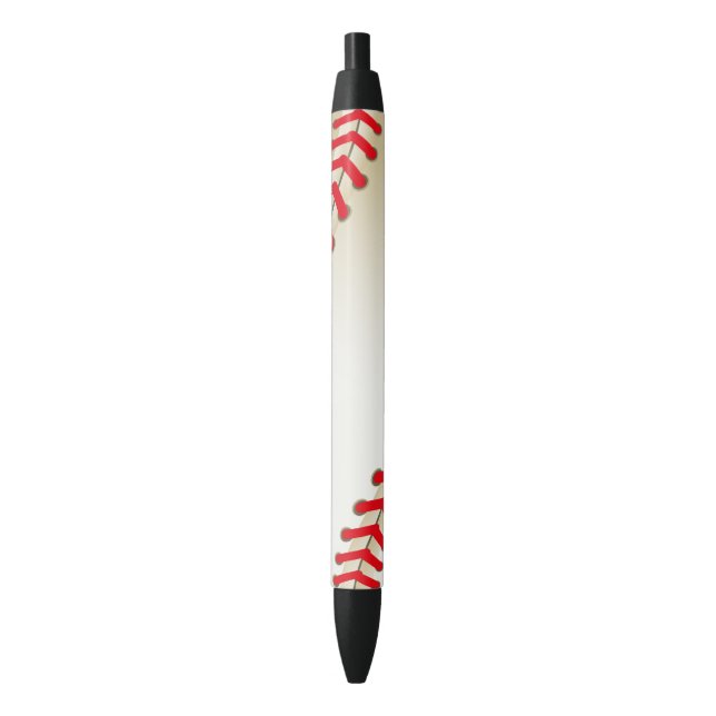 Stylo Noir Boule du base-ball de base-ball (devant Vertical)
