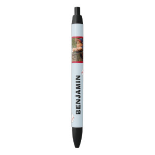 Stylo Noir Boule nommée de base-ball de photo de