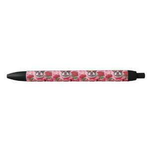 Stylo Noir Bouledogue Français Amoureux French Bulldog