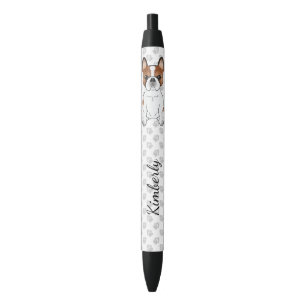 Stylo Noir Bouledogue Français Rouge Piebald Chien de Dessin
