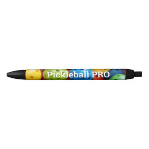 Stylo Noir Boulettes colorées 