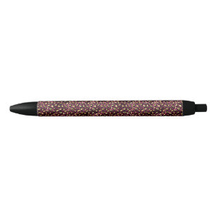 Stylo Noir Bourgogne et Or Série Léopard Design 1