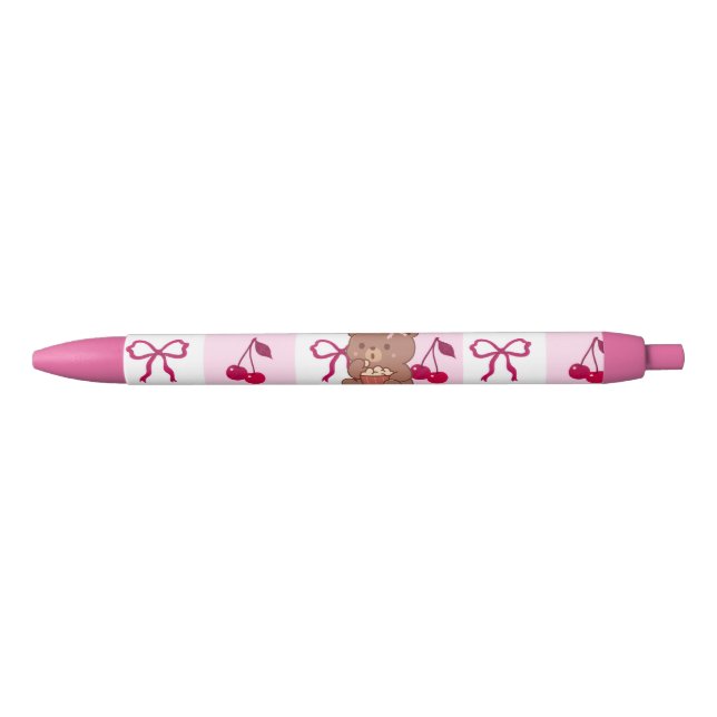 Stylo Noir  Bows & Bears Pen (Devant)