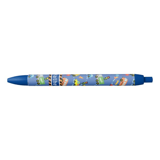 Stylo Noir Boys de transport bleu (Devant)