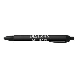 Stylo Noir BUDGET Bestman Groomsman DONS Classique Noir