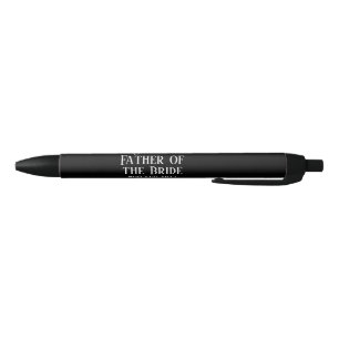 Stylo Noir BUDGET Bestman Groomsmen Cadeaux Noir Blanc