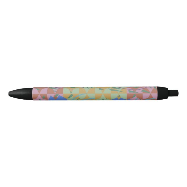 Stylo Noir Bulbes de tulipe Étincelles (Devant)