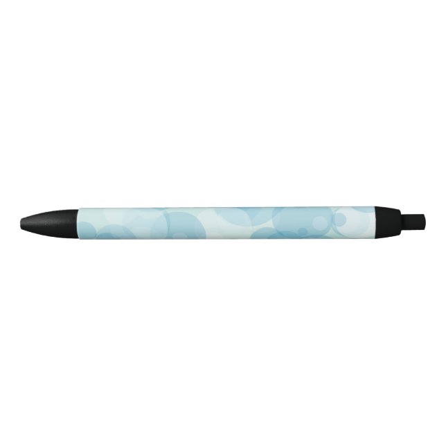 Stylo Noir Bulles bleues (Devant)