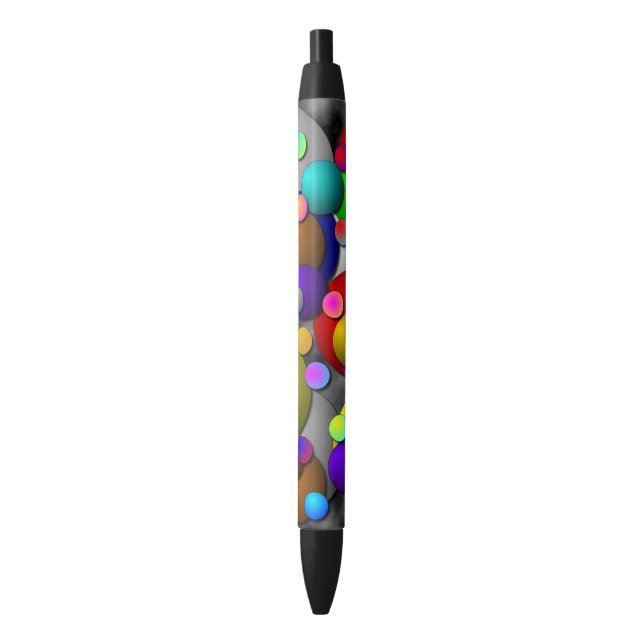 Stylo Noir Bulles par Kenneth Yoncich (devant Vertical)