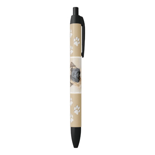 Stylo Noir Bullmastiff Peinture - Joli chien d'origine art (Bas (Vertical))