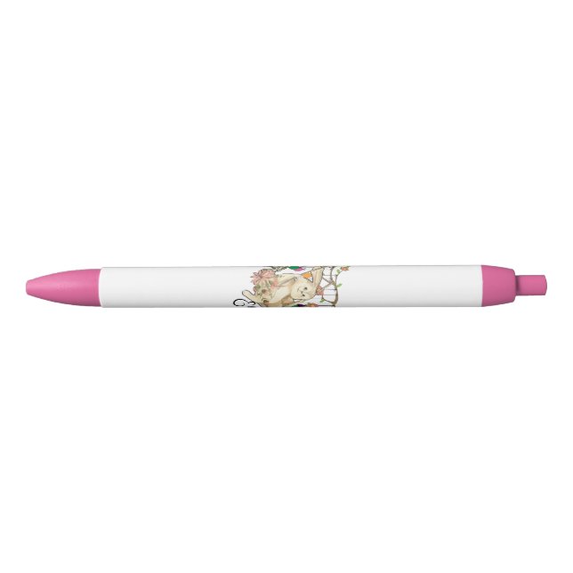 Stylo Noir Bunny célèbre la fête de Pâques (Devant)