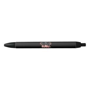 Stylo Noir Cadeau pompier Juste Une Maman Pompier