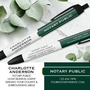 Stylo Noir Cadeau promotionnel classique de notaire public ve