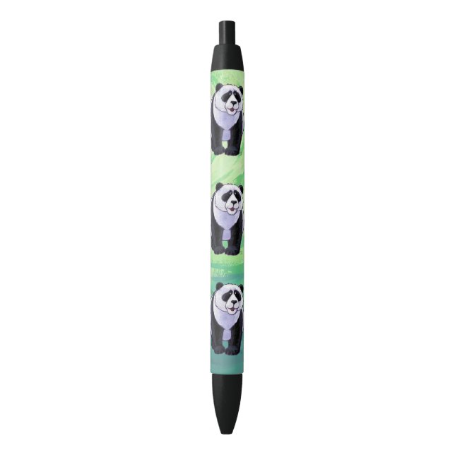 Stylo Noir Cadeaux et Accessoires de Panda (devant Vertical)