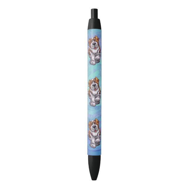 Stylo Noir Cadeaux et Accessoires de St. Bernard (devant Vertical)