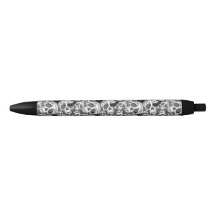 Stylo Noir Calaveras décoratives Halloween