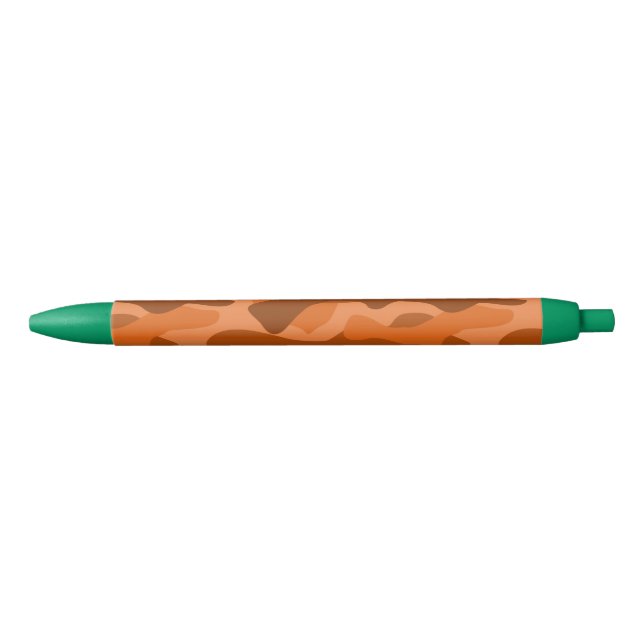 Stylo Noir Camo Monocolor Espagnol Orange (Devant)