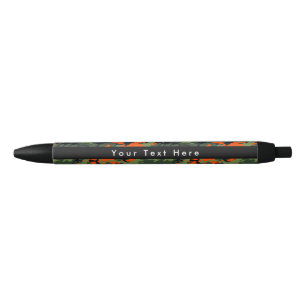 Stylo Noir Camo Vert et Orange, Camouflage, Militaire, Armée