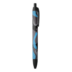 Stylo Noir Camouflage bleu noir gris Armée de guerre militair