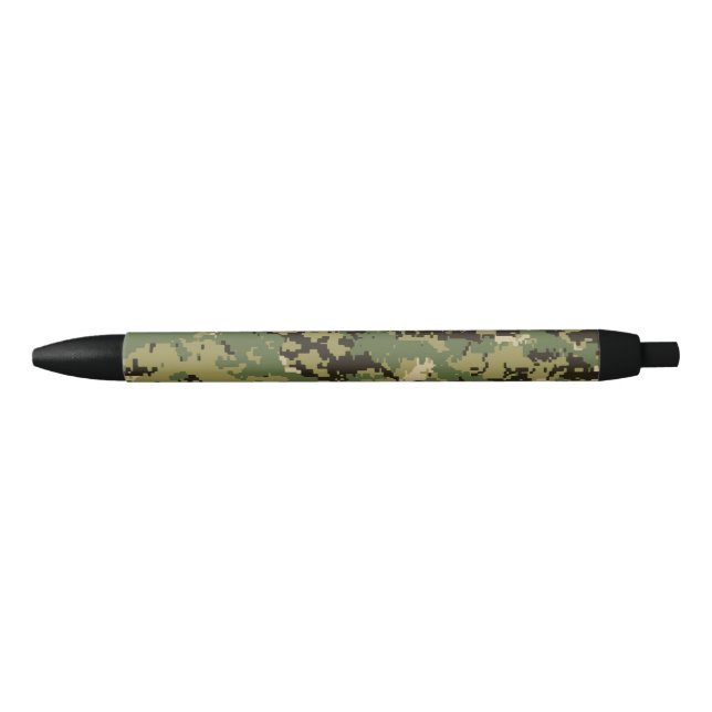 Stylo Noir Camouflage naval Woodland (Devant)