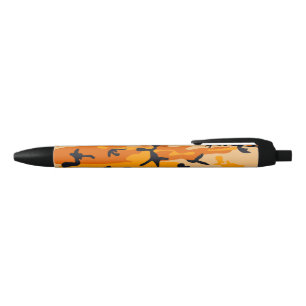 Stylo Noir Camouflage orange, Militaire, Armée