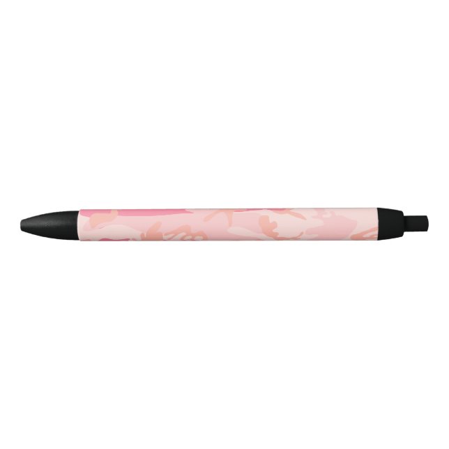Stylo Noir Camouflage rose, Armée (Devant)