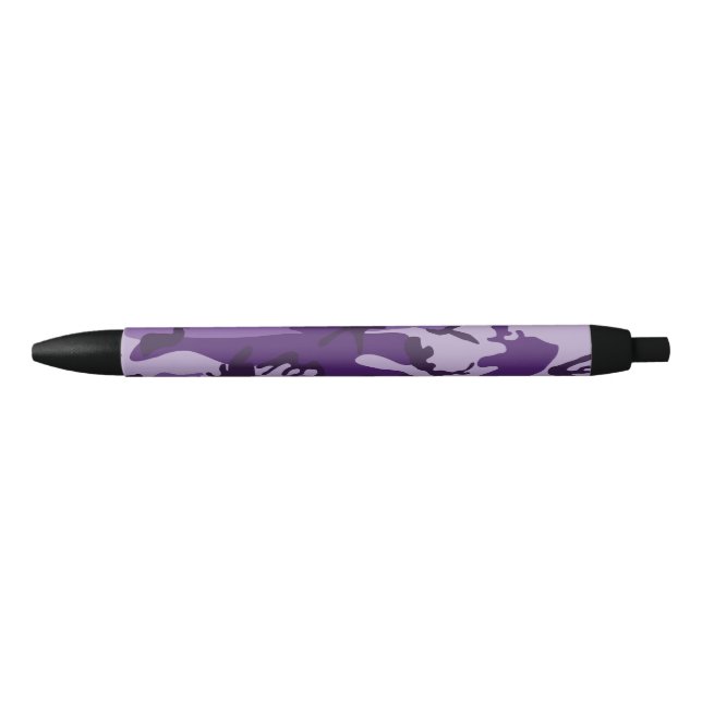 Stylo Noir Camouflage violet, Armée (Devant)