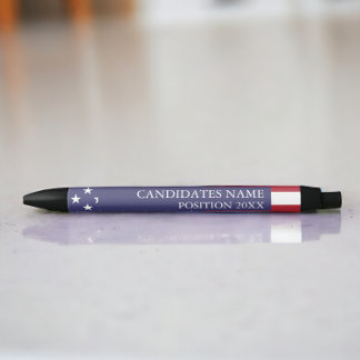 Stylo Noir Candidat à l'élection personnalisé