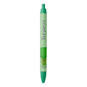 Stylo Noir Caricature de brocoli dansant Cute kawaii