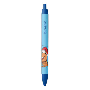 Stylo Noir Caricature de crevettes de Noël joyeux