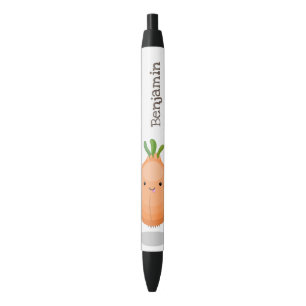 Stylo Noir Caricature vert oignon brun joli