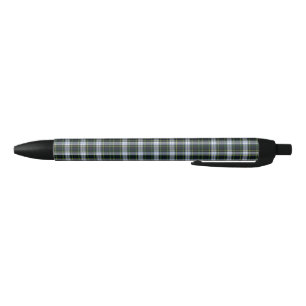 Stylo Noir Carreaux Tartan Vert Blanc Noir Collègue de travai