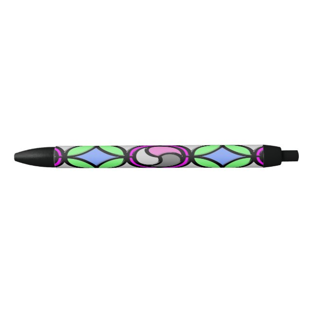 Stylo Noir Carrelage couleur verre (Devant)