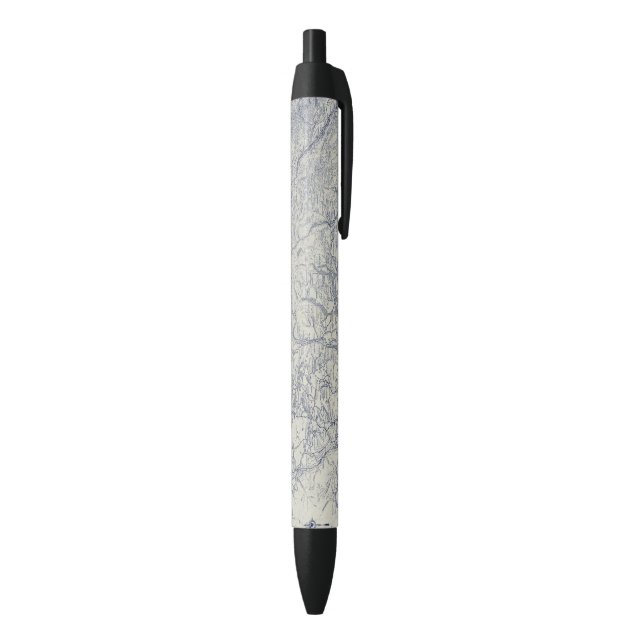 Stylo Noir Carte automatique 2 de traînées du fonctionnaire (Bas (Vertical))