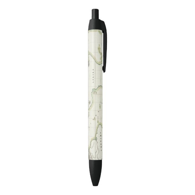 Stylo Noir Carte d'activité volcanique (Bas (Vertical))