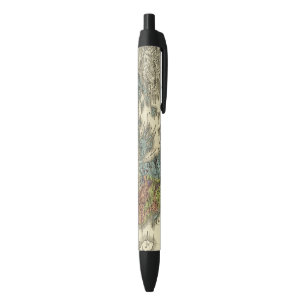 Stylo Noir Carte ethnographique d'empire de tabouret