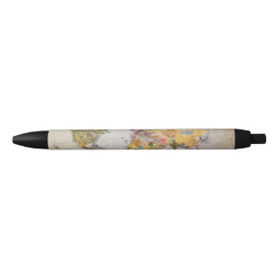 Stylo Noir carte mondiale