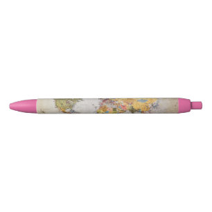 Stylo Noir carte mondiale