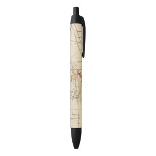Stylo Noir Cartes de mine de Comstock numéro IV