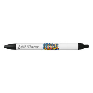 Stylo Noir Cendre de coup-de-pied de pompiers !