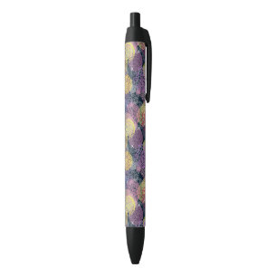 Stylo Noir Cercle mignon abstrait de point de polka