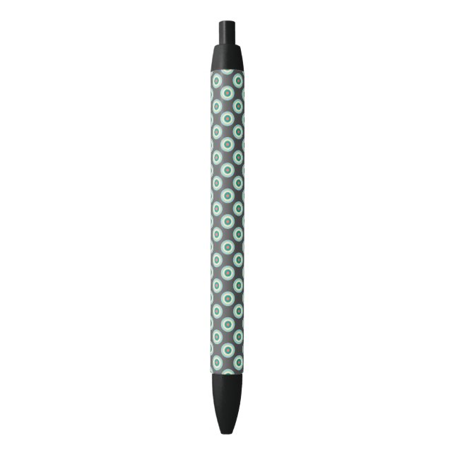Stylo Noir Cercles mixtes gris par Shirley Taylor (devant Vertical)