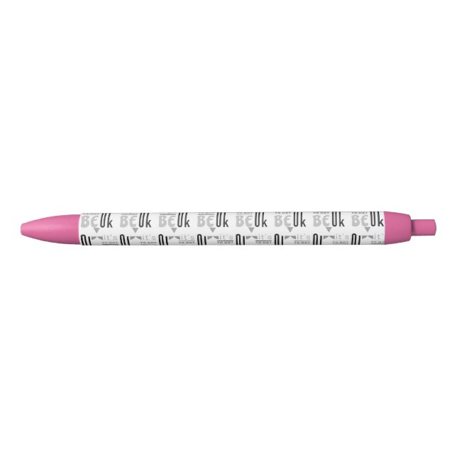 Stylo Noir C'est bon de ne pas être d'accord (Devant)