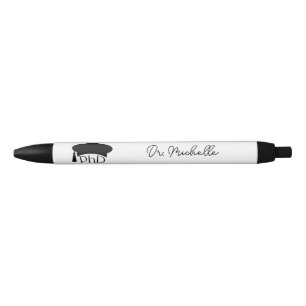Stylo Noir Chapeau doctoral personnalisé de doctorat pour la 