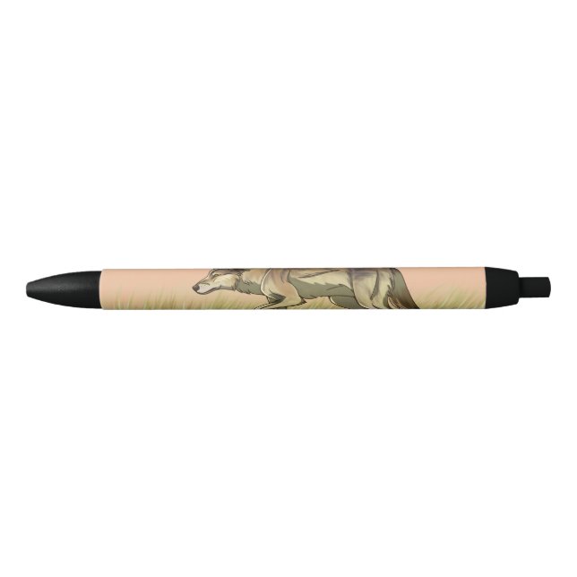 Stylo Noir Chasse au lever du soleil (Devant)