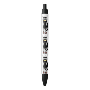 Stylo Noir Chat drôle Personnage Grattant Tissu